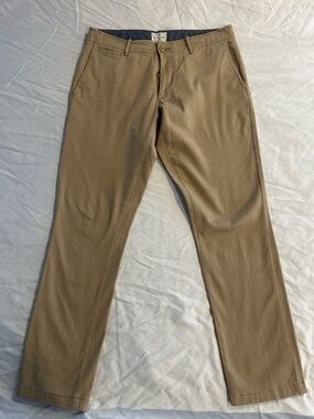 Men's Slim Straight Khaki Chinos - Tan